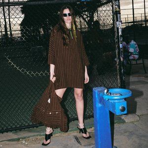 KKCO CHOCOLATE STRIPE TOP IN SMALL